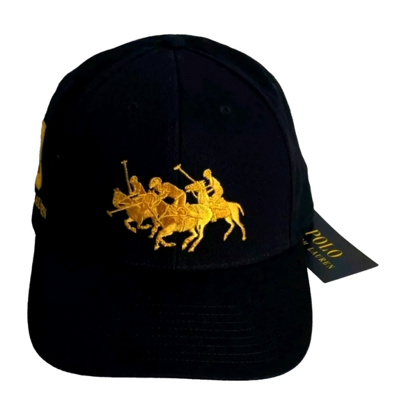 NWT Unisex Polo Ralph Lauren Triple Pony #3 Lunar Year Adjustable Hat - Picture 5 of 9